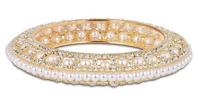 Set Of 2 Look-Like Jewellery Pearl Bracelets With Top Pearl Lining - Image 3