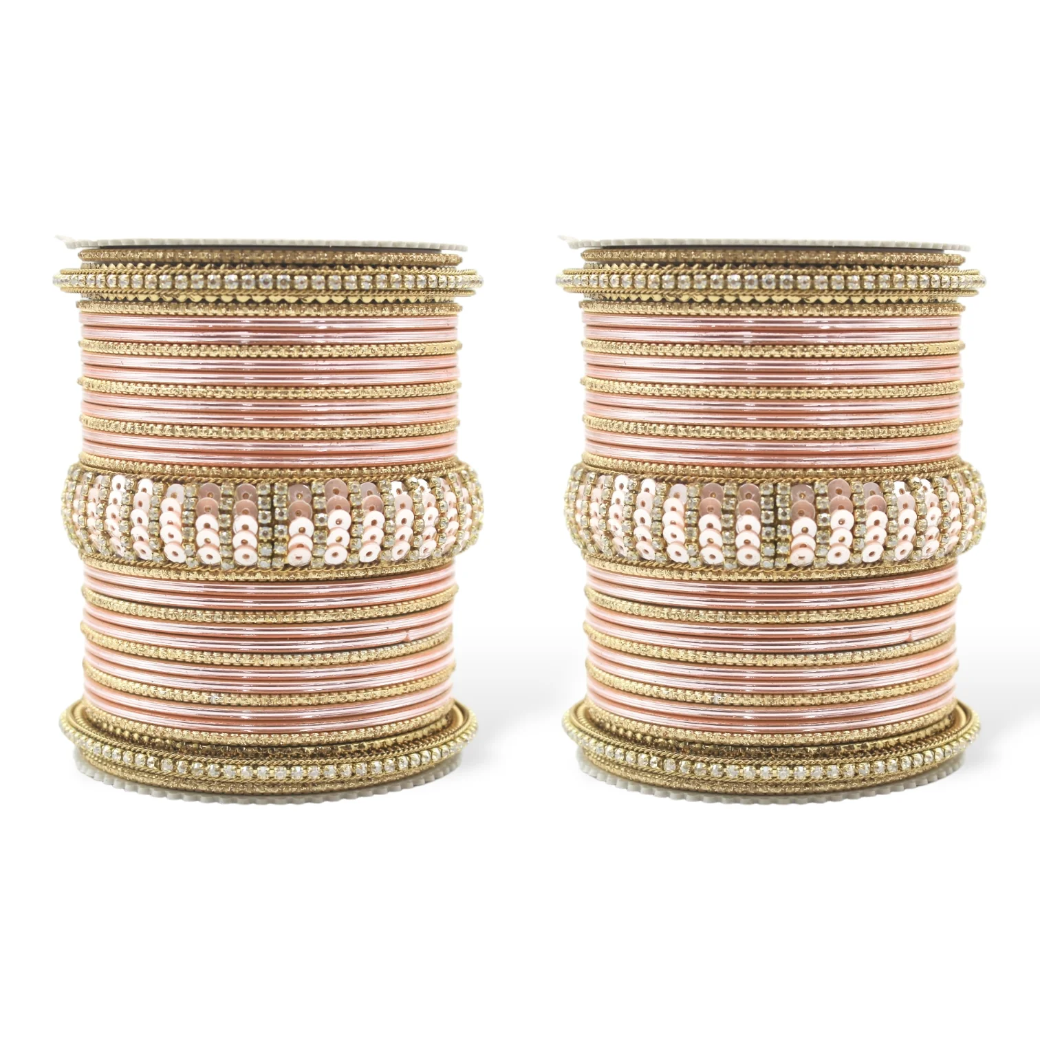Beautiful Partywear Bangle set with Sequence Work - Image 10