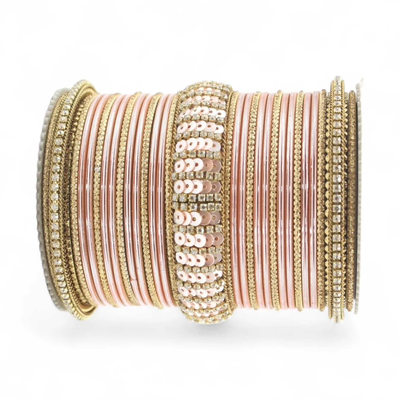 Beautiful Partywear Bangle set with Sequence Work - Image 11