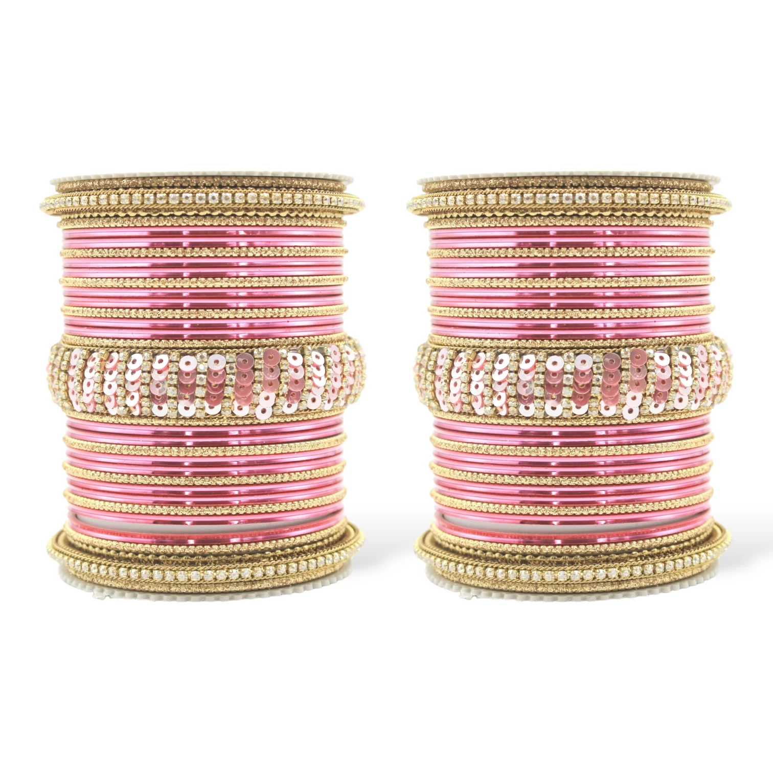 Beautiful Partywear Bangle set with Sequence Work - Image 16