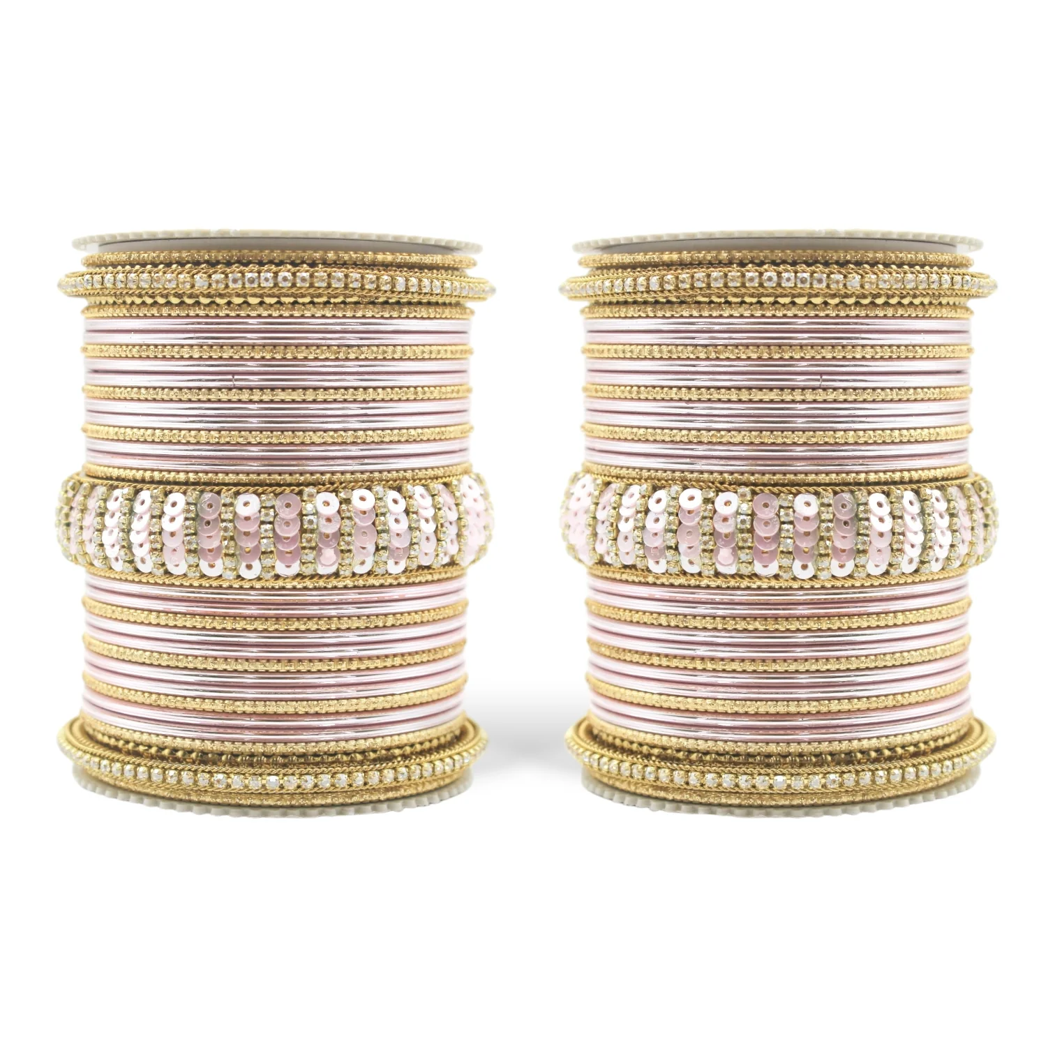 Beautiful Partywear Bangle set with Sequence Work - Image 20