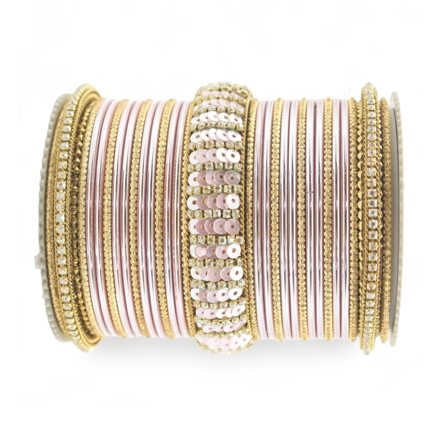 Beautiful Partywear Bangle set with Sequence Work - Image 21