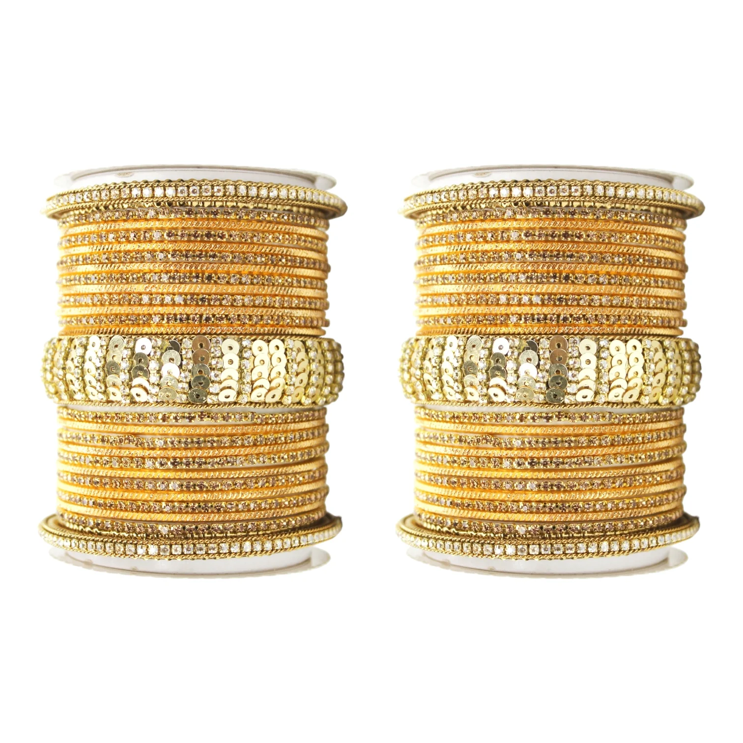 Beautiful Partywear Bangle set with Sequence Work - Image 22