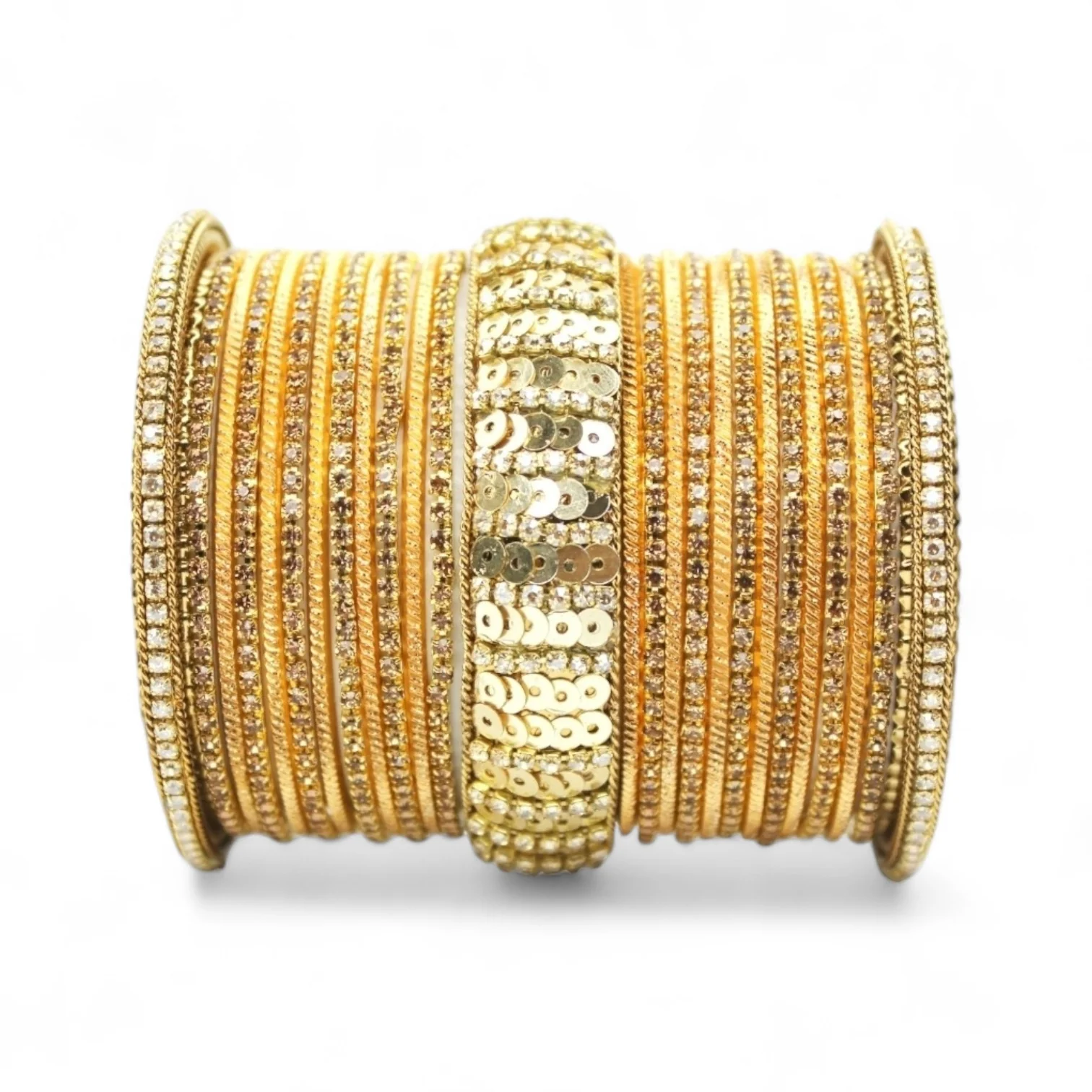 Beautiful Partywear Bangle set with Sequence Work - Image 23