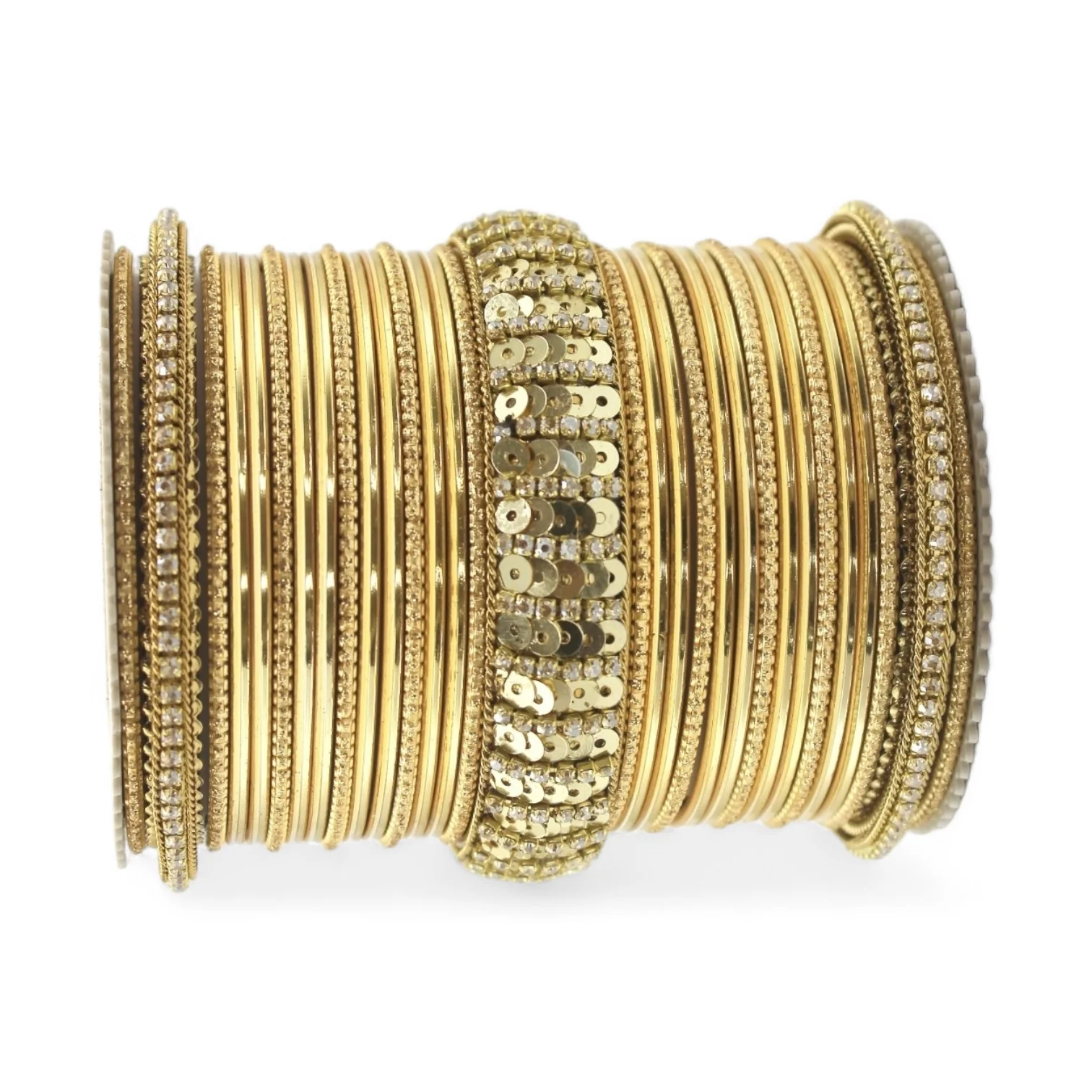 Beautiful Partywear Bangle set with Sequence Work - Image 9