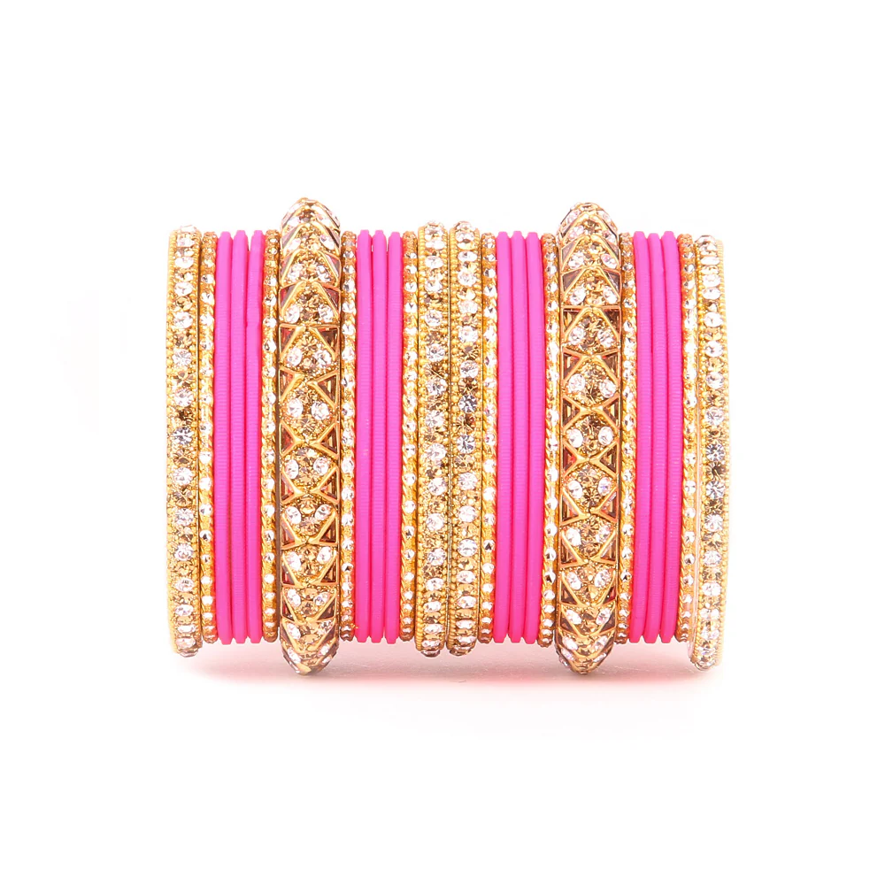 Antique Lac Bracelet With Matte Finish Bangle Set For Women - Image 12