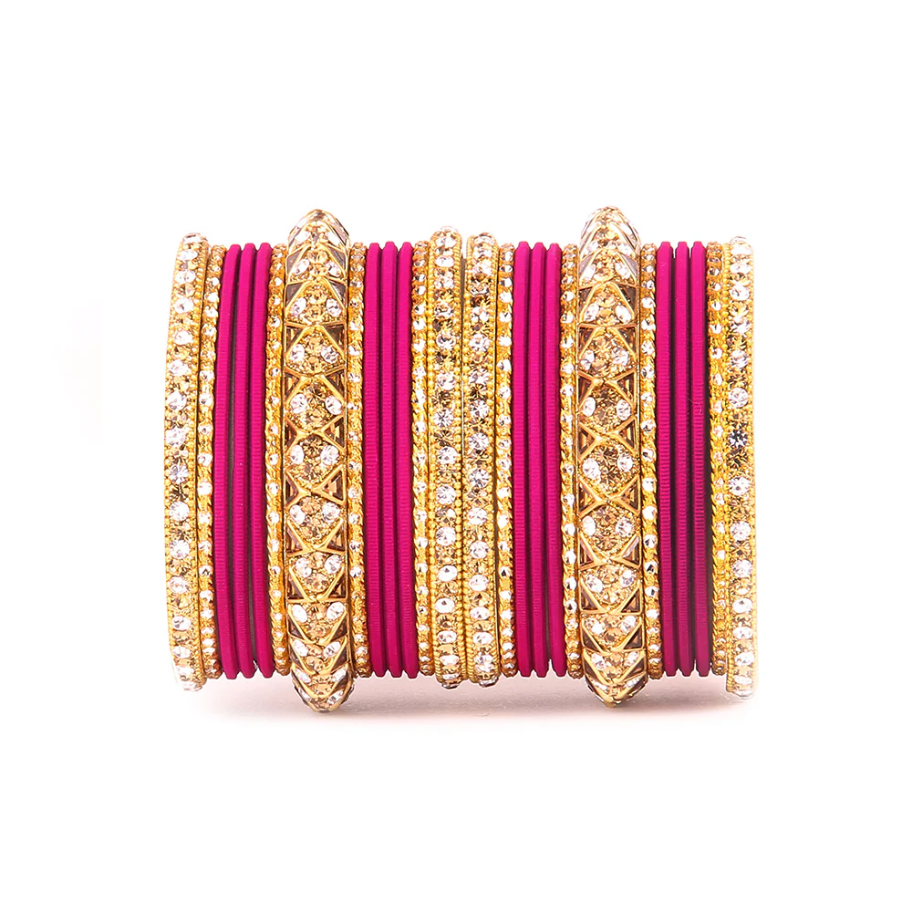 Antique Lac Bracelet With Matte Finish Bangle Set For Women - Image 8