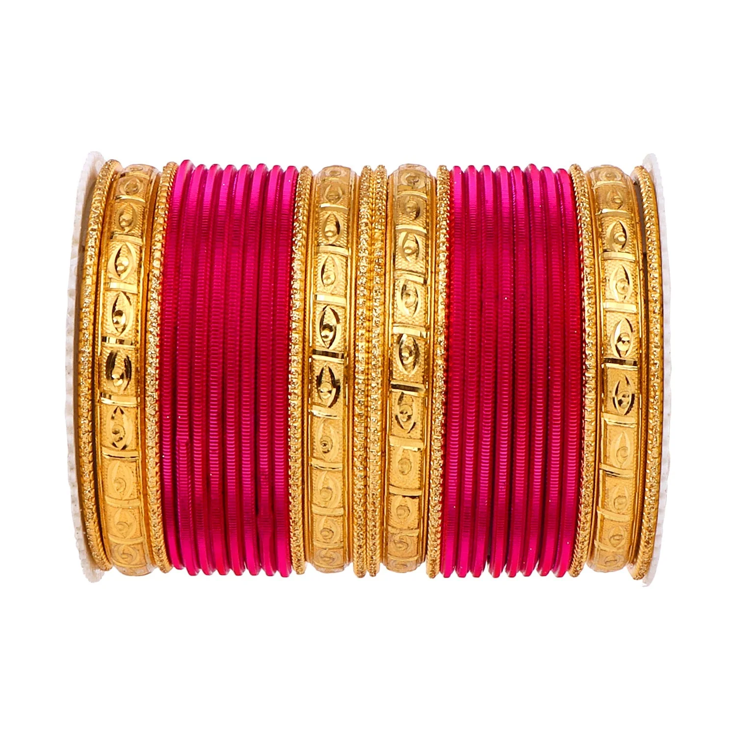 Bangle Set with Golden Etching Kada by Leshya - Image 14