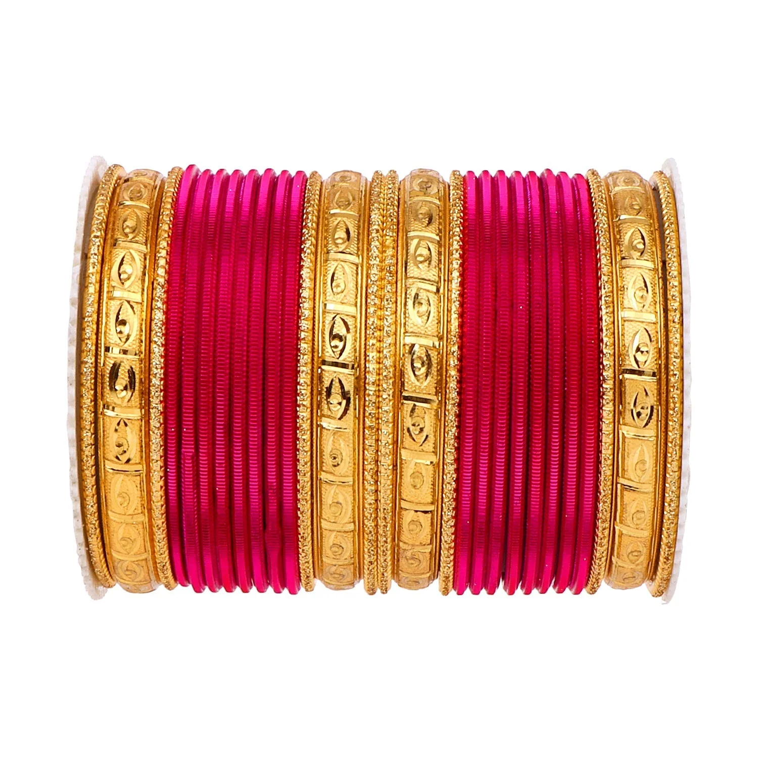 Bangle Set with Golden Etching Kada by Leshya - Image 14