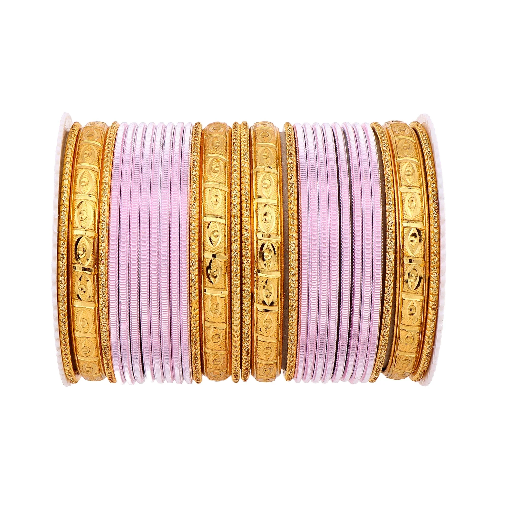 Bangle Set with Golden Etching Kada by Leshya - Image 10