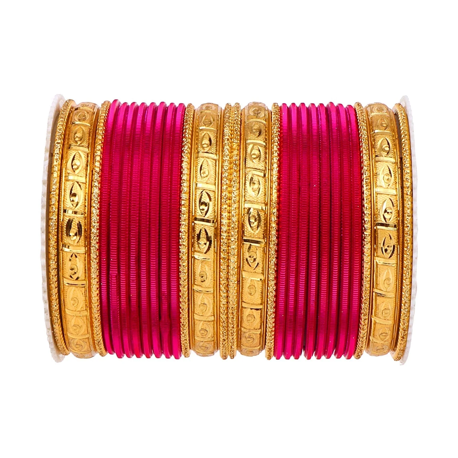 Bangle Set with Golden Etching Kada by Leshya - Image 14