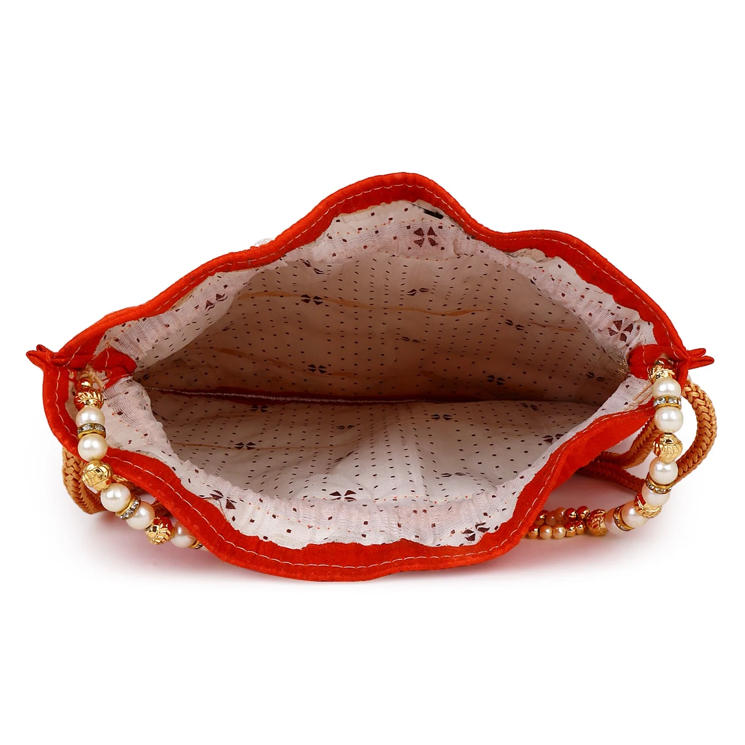 Beaded Bridal Potli with Sling - Image 4