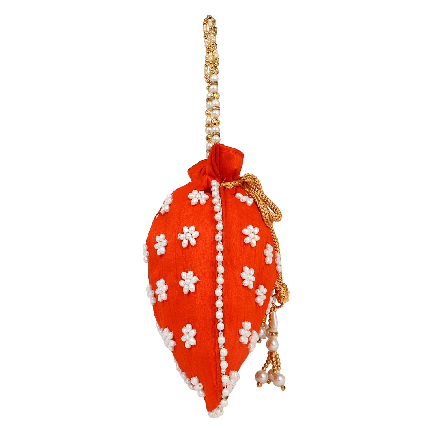 Beaded Bridal Potli with Sling - Image 6