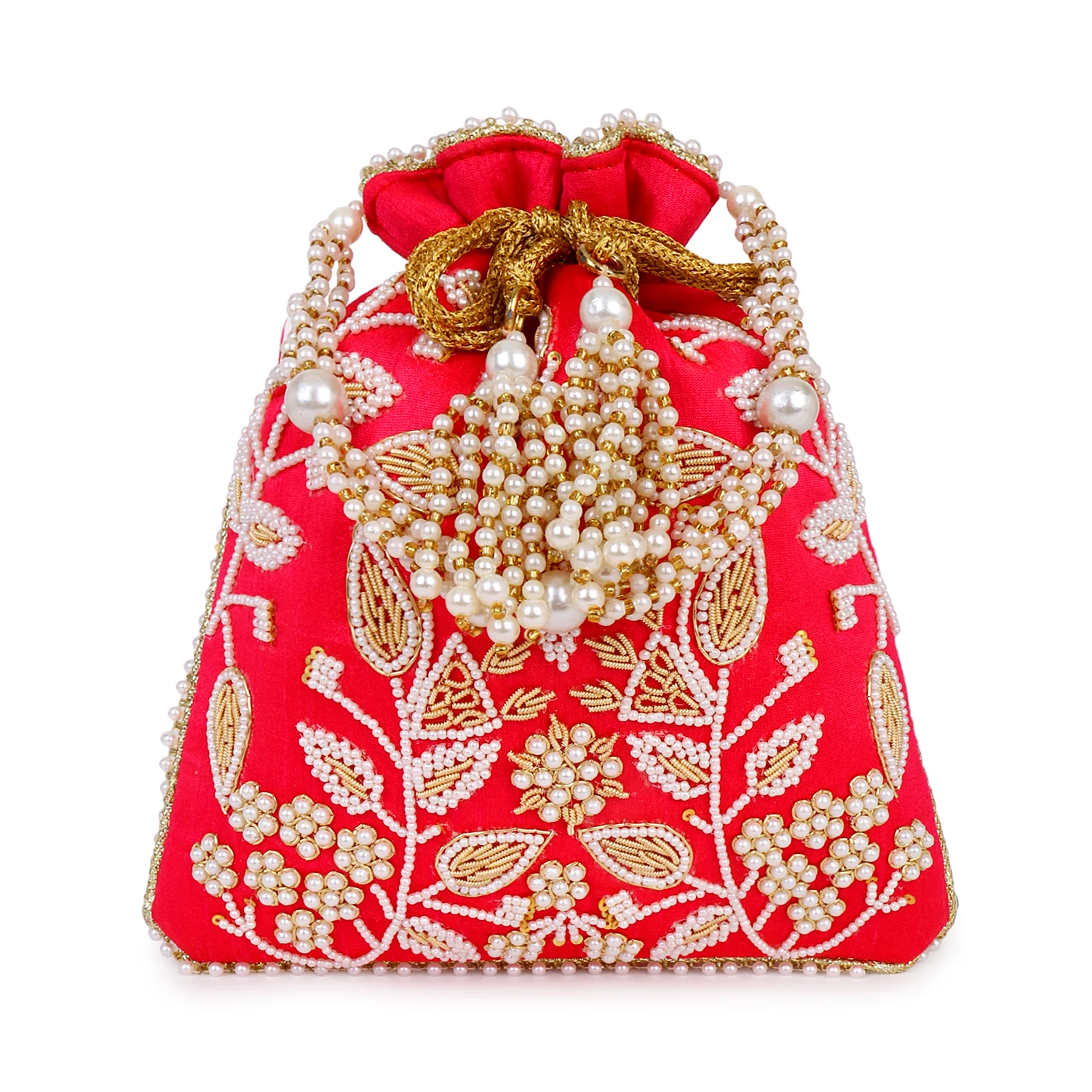 Beaded Pattern Bridal Potli - Image 10