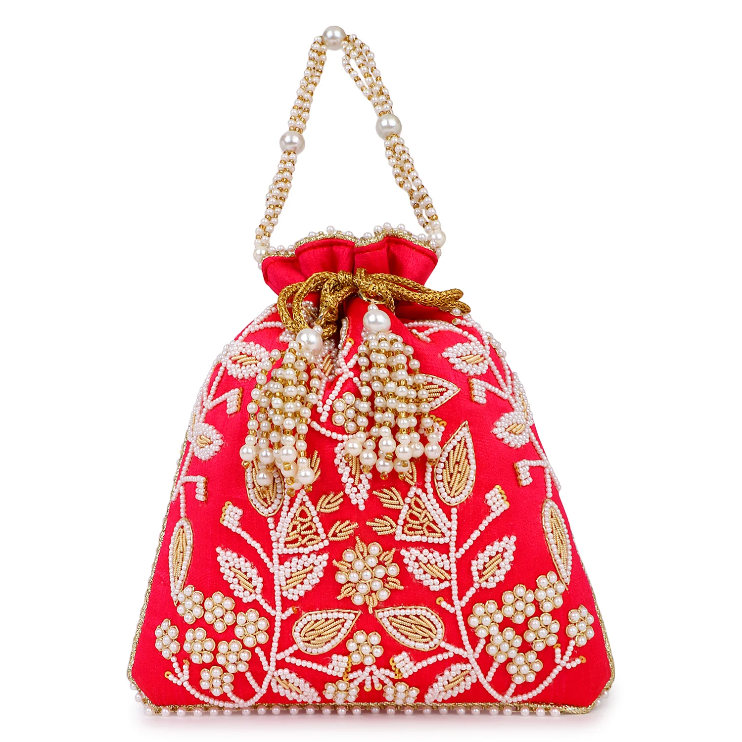 Beaded Pattern Bridal Potli - Image 11