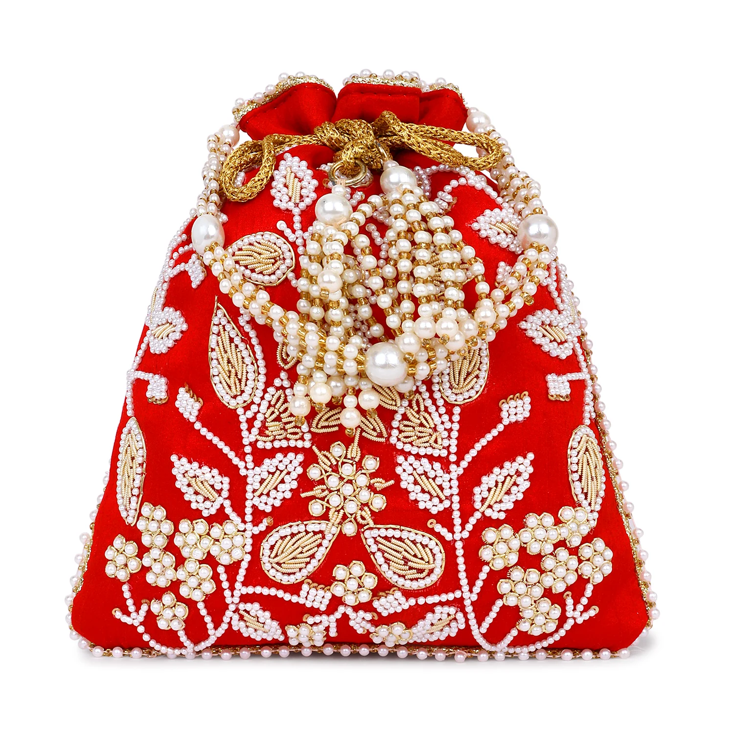 Beaded Pattern Bridal Potli - Image 3