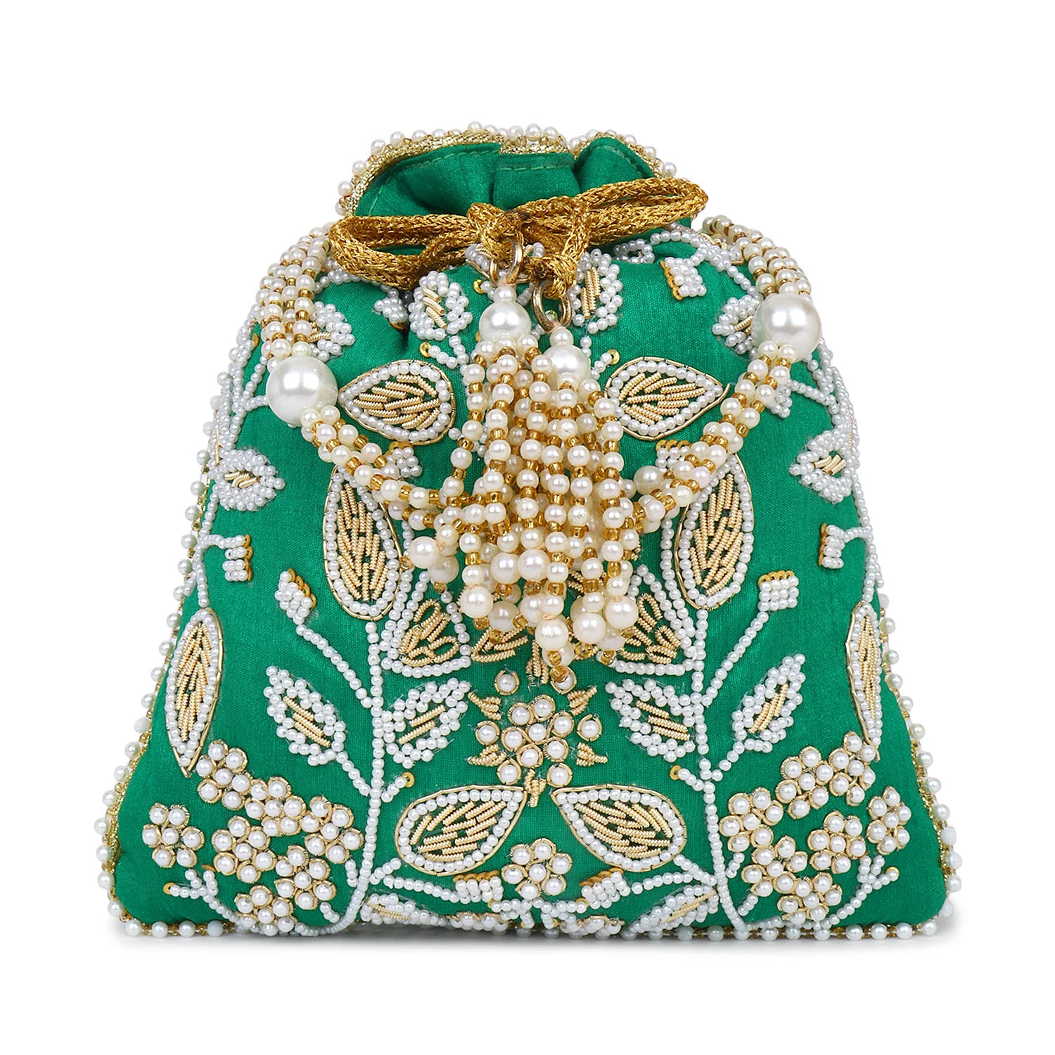 Beaded Pattern Bridal Potli - Image 7