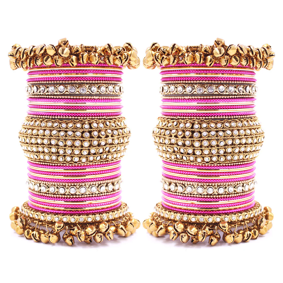 Beautiful Bridal Bangle Set with Ghungroo Latkan by Leshya - Image 10