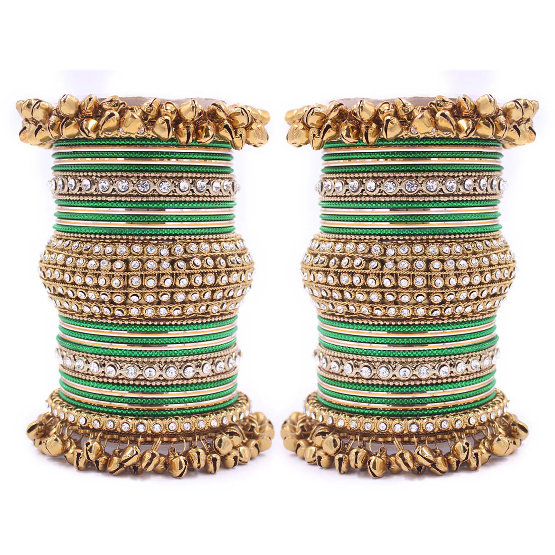 Beautiful Bridal Bangle Set with Ghungroo Latkan by Leshya - Image 13