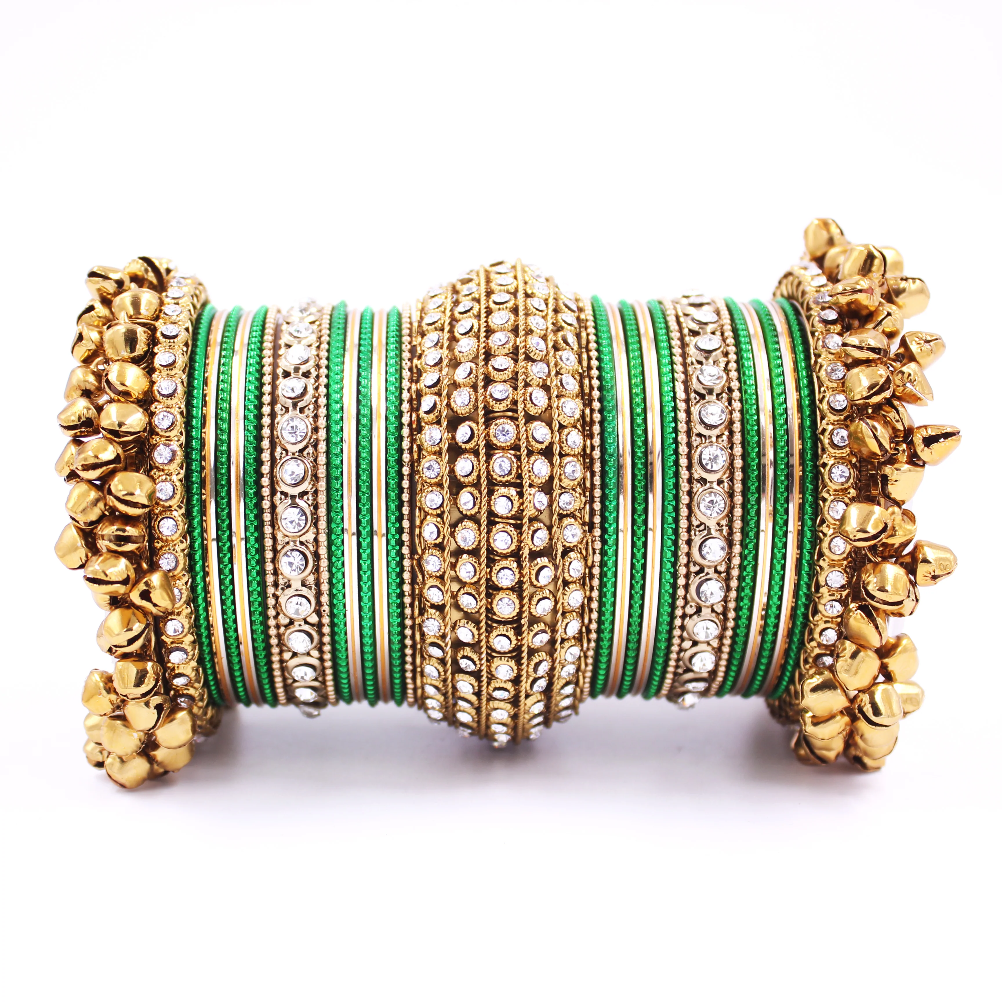 Beautiful Bridal Bangle Set with Ghungroo Latkan by Leshya - Image 14