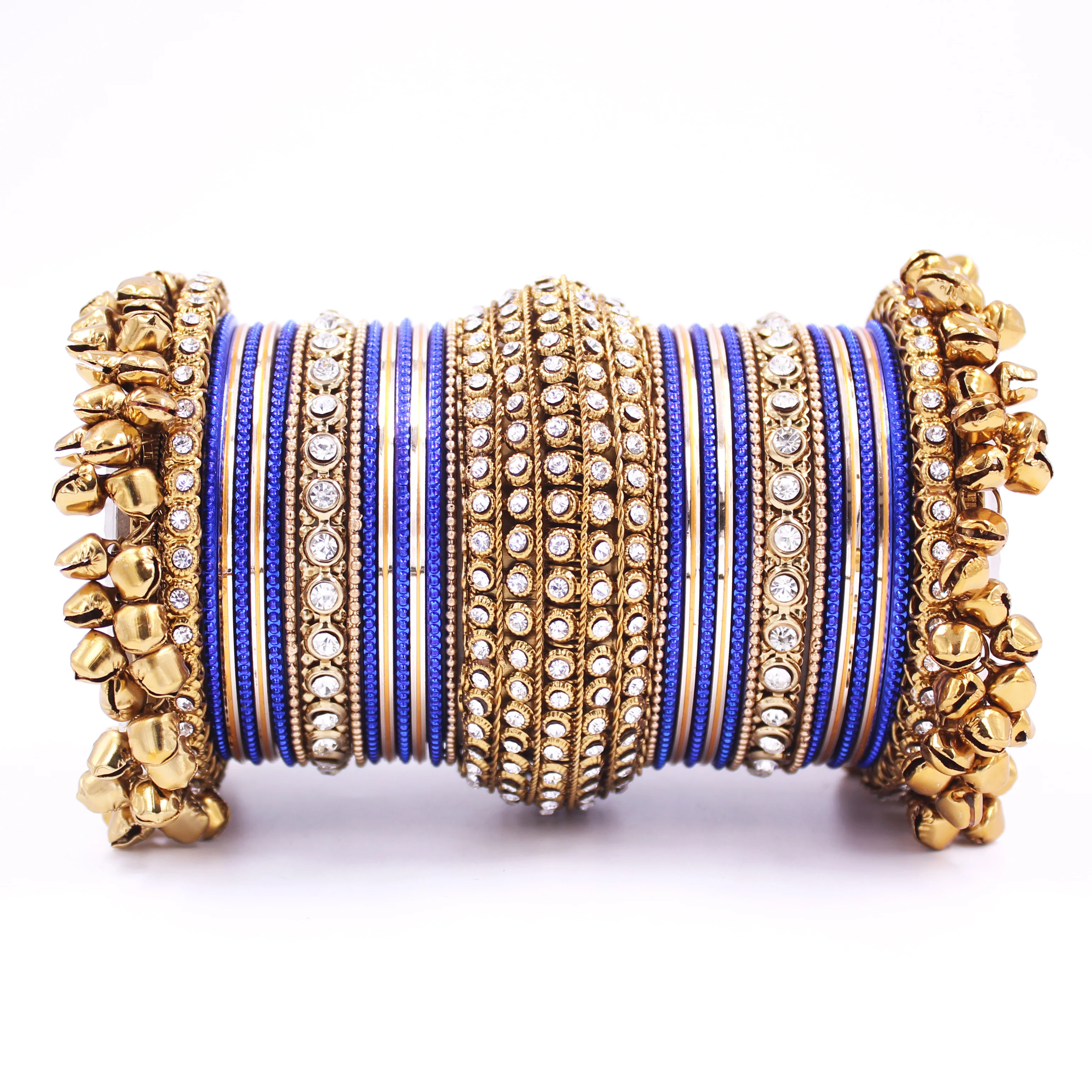 Beautiful Bridal Bangle Set with Ghungroo Latkan by Leshya - Image 17