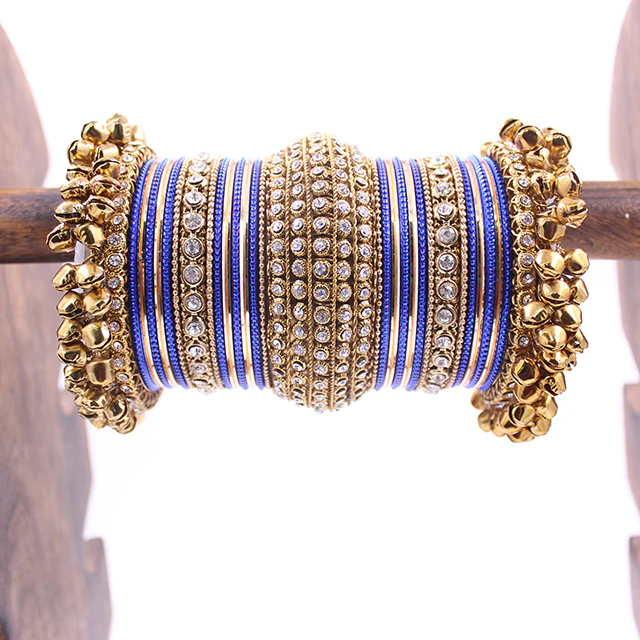 Beautiful Bridal Bangle Set with Ghungroo Latkan by Leshya - Image 18