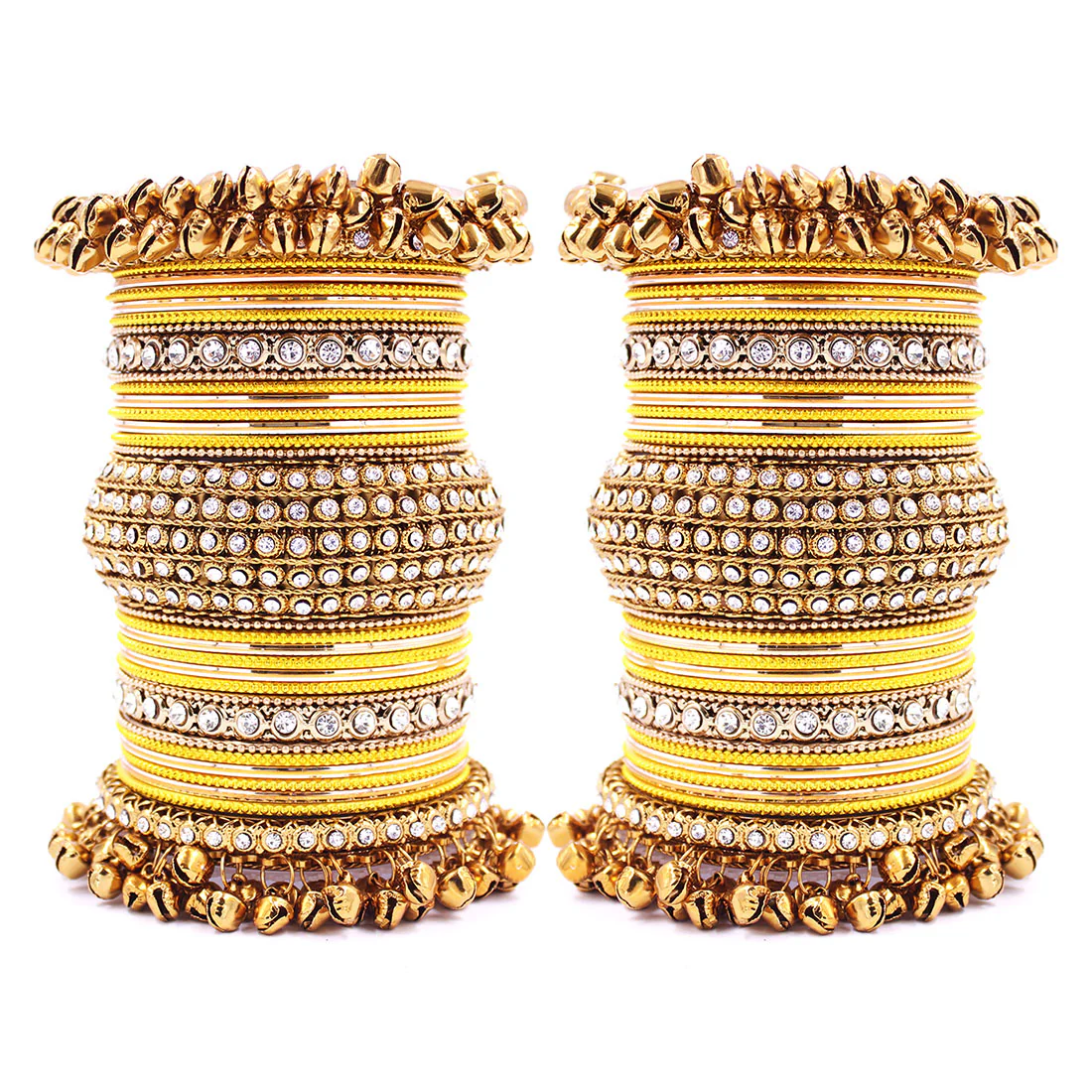 Beautiful Bridal Bangle Set with Ghungroo Latkan by Leshya - Image 19