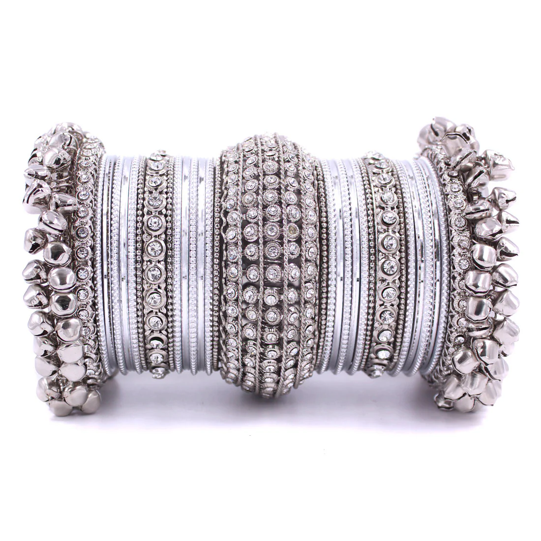Beautiful Bridal Bangle Set with Ghungroo Latkan by Leshya - Image 2