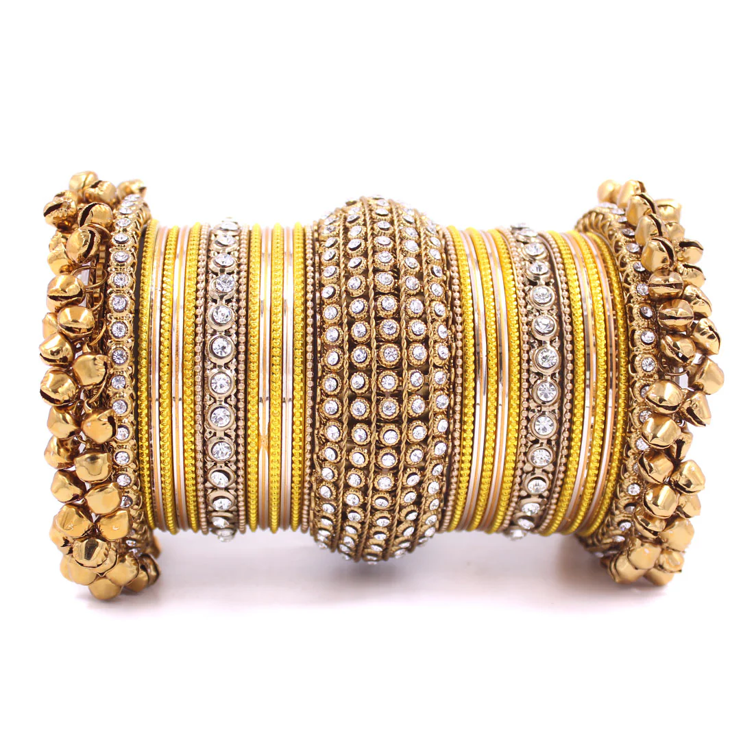 Beautiful Bridal Bangle Set with Ghungroo Latkan by Leshya - Image 20