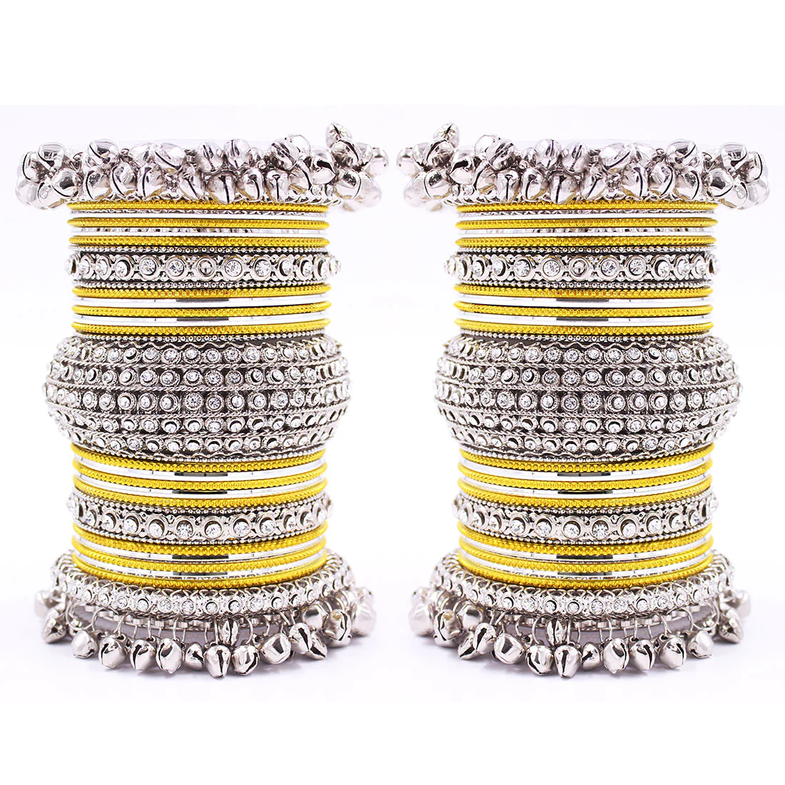 Beautiful Bridal Bangle Set with Ghungroo Latkan by Leshya - Image 4