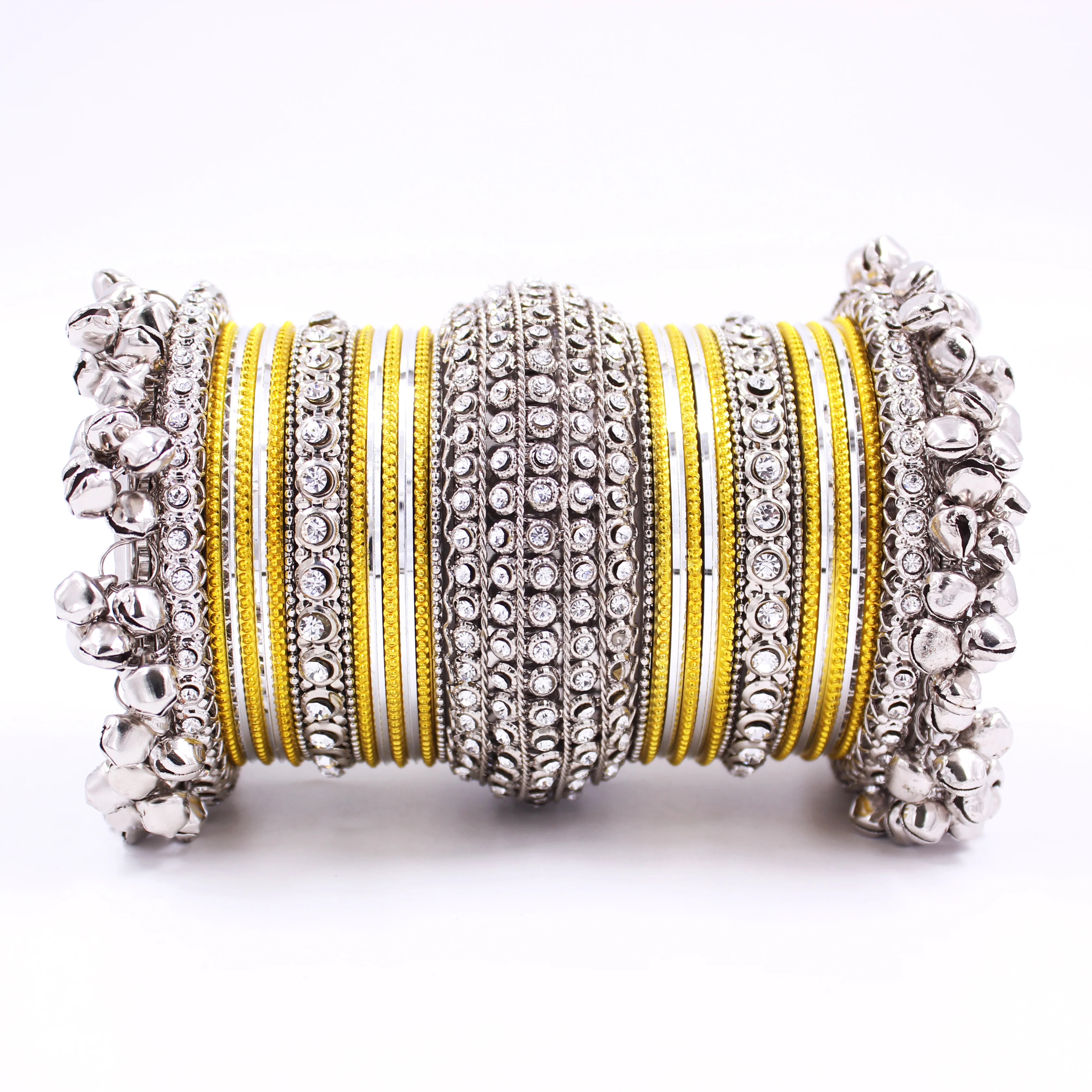 Beautiful Bridal Bangle Set with Ghungroo Latkan by Leshya - Image 5