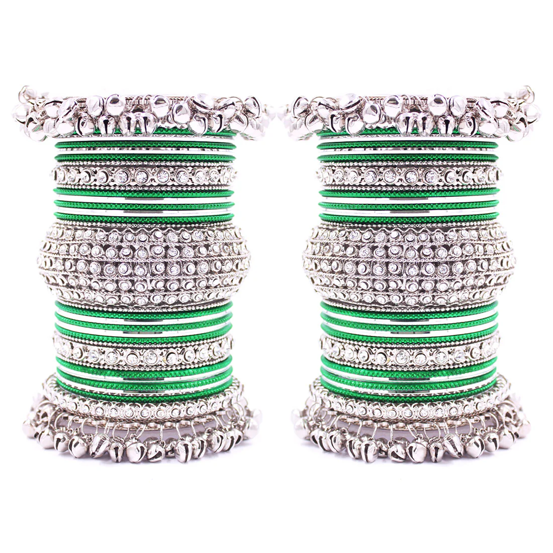 Beautiful Bridal Bangle Set with Ghungroo Latkan by Leshya - Image 7