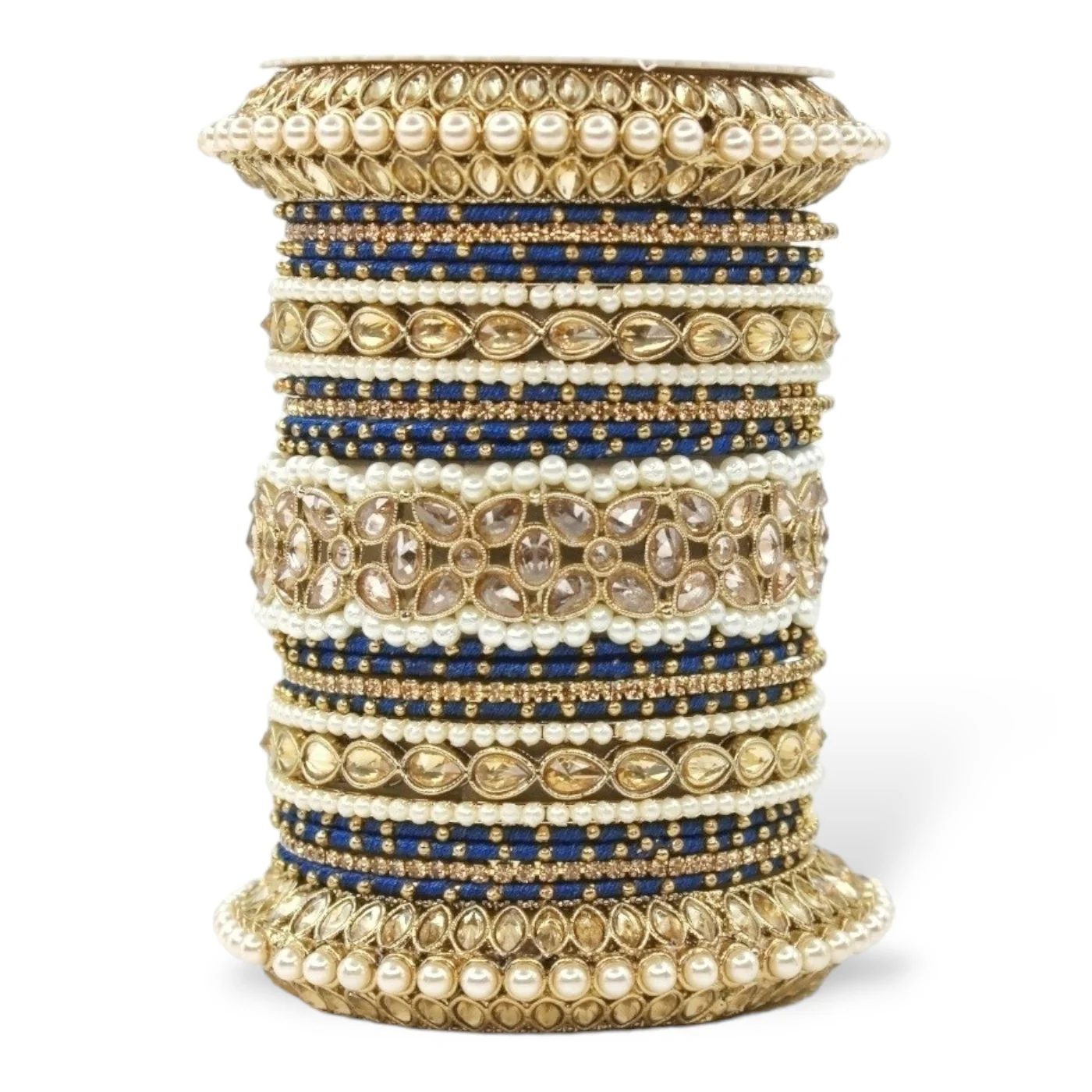 Beautiful Bridal Bangle Set with Pacheli Kada by Leshya - Image 2