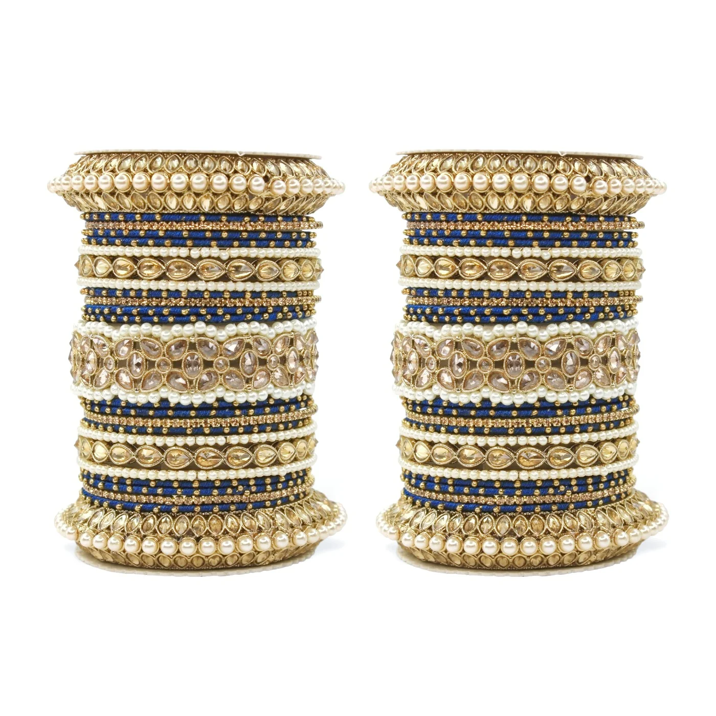 Beautiful Bridal Bangle Set with Pacheli Kada by Leshya - Image 25