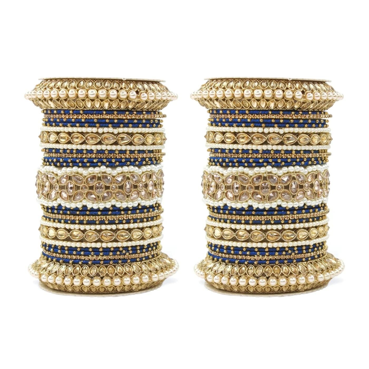 Beautiful Bridal Bangle Set with Pacheli Kada by Leshya - Image 25