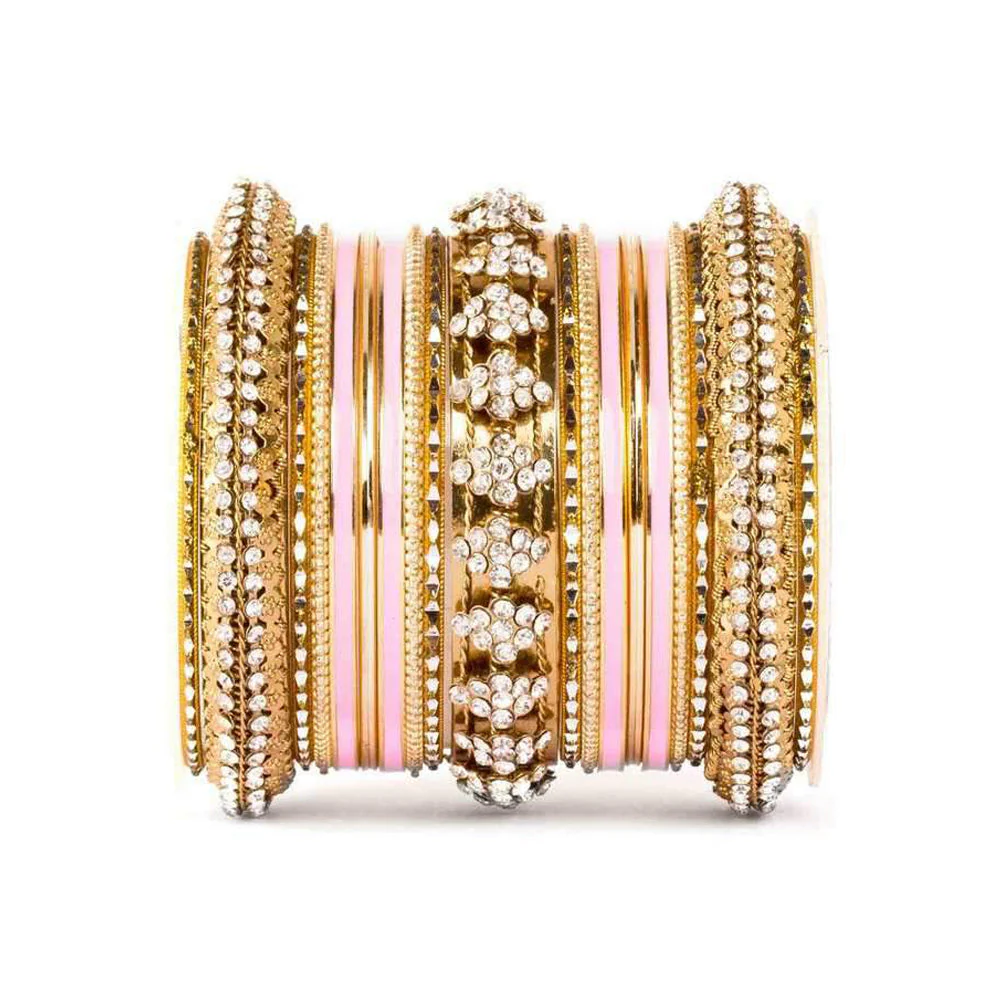 Beautiful Colored Meena Bangle Set For One Hand - Image 2