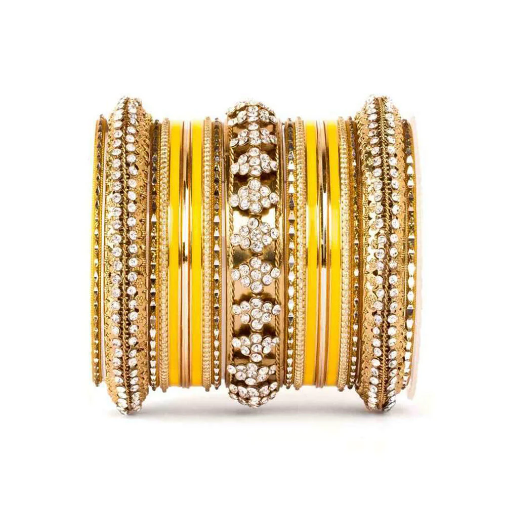 Beautiful Colored Meena Bangle Set For One Hand - Image 7