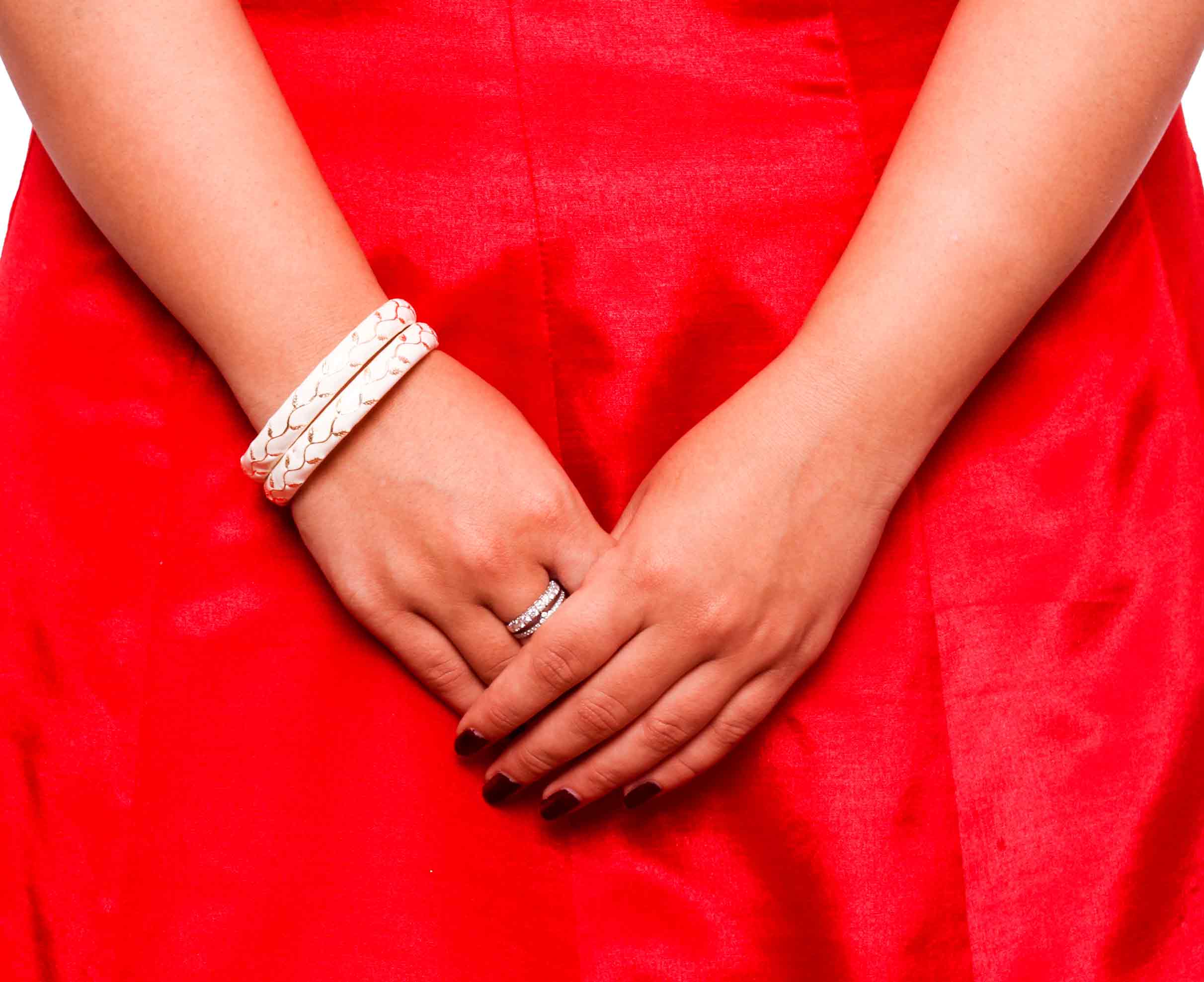 Beautiful Flower Pattern Meenakari Bracelet (2pcs) - Image 5