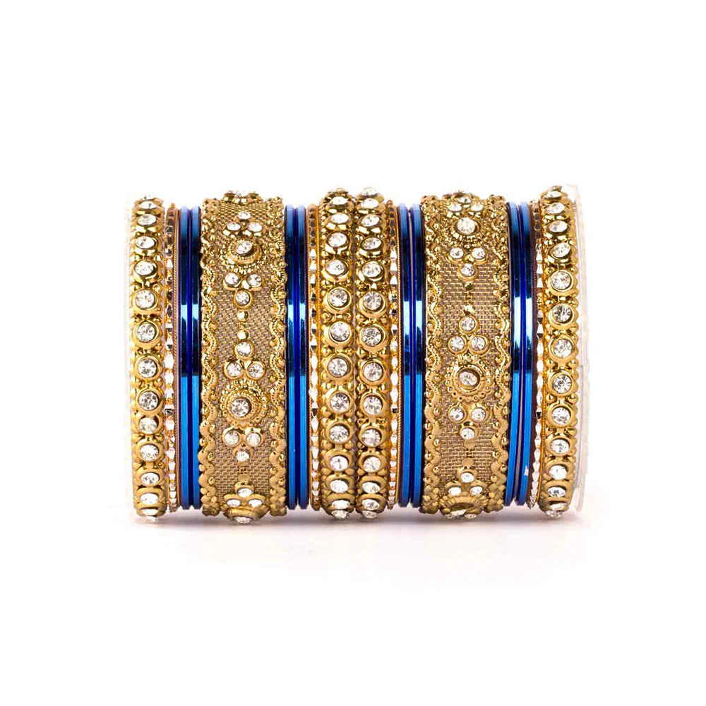 Beautiful Intricate Colored Bangle Set For Two Hands - Image 5