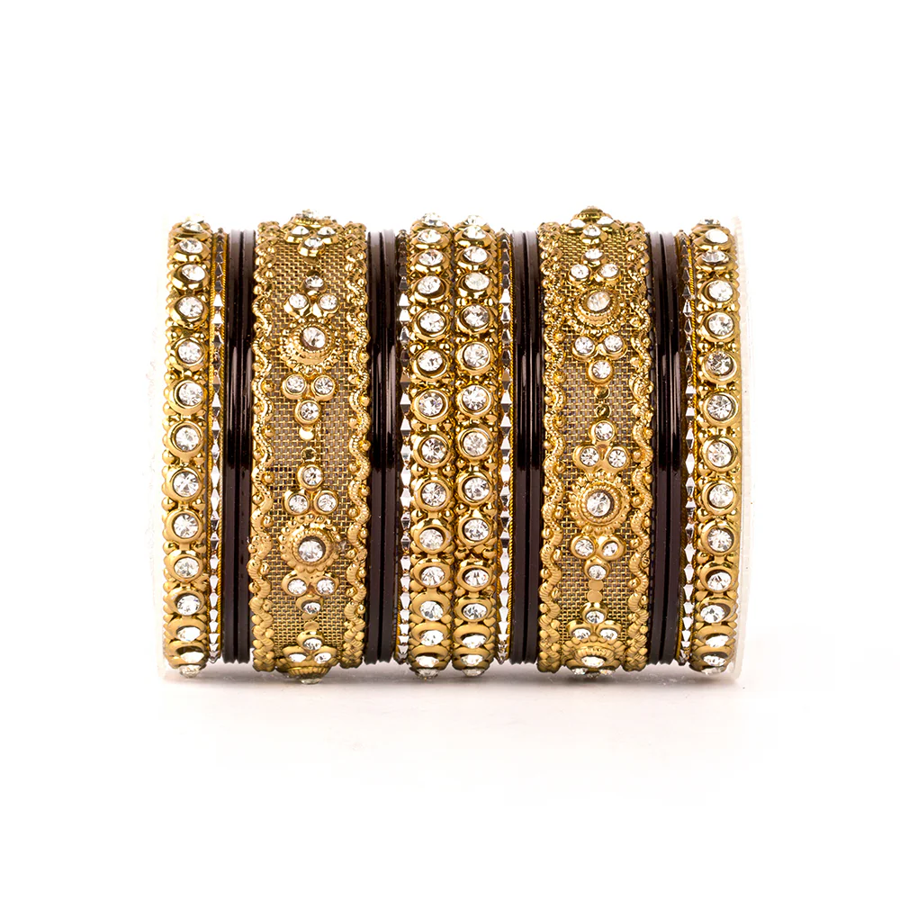Beautiful Intricate Colored Bangle Set For Two Hands - Image 7