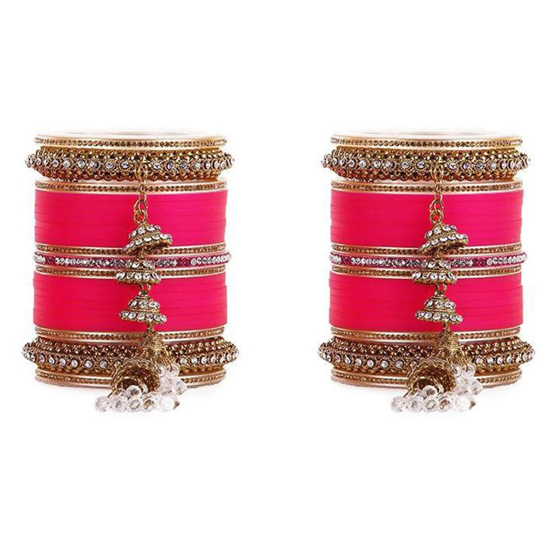 Beautiful Marriage Chura With Jhumki And Latkan - Image 3