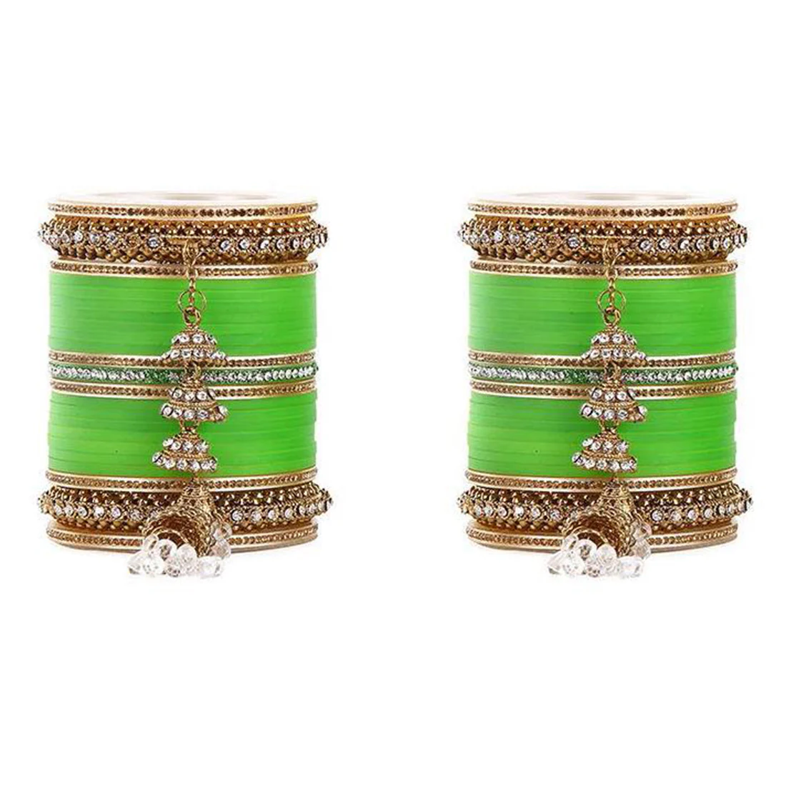 Beautiful Marriage Chura With Jhumki And Latkan - Image 7