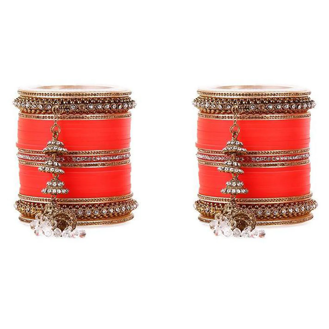 Beautiful Marriage Chura With Jhumki And Latkan - Image 9