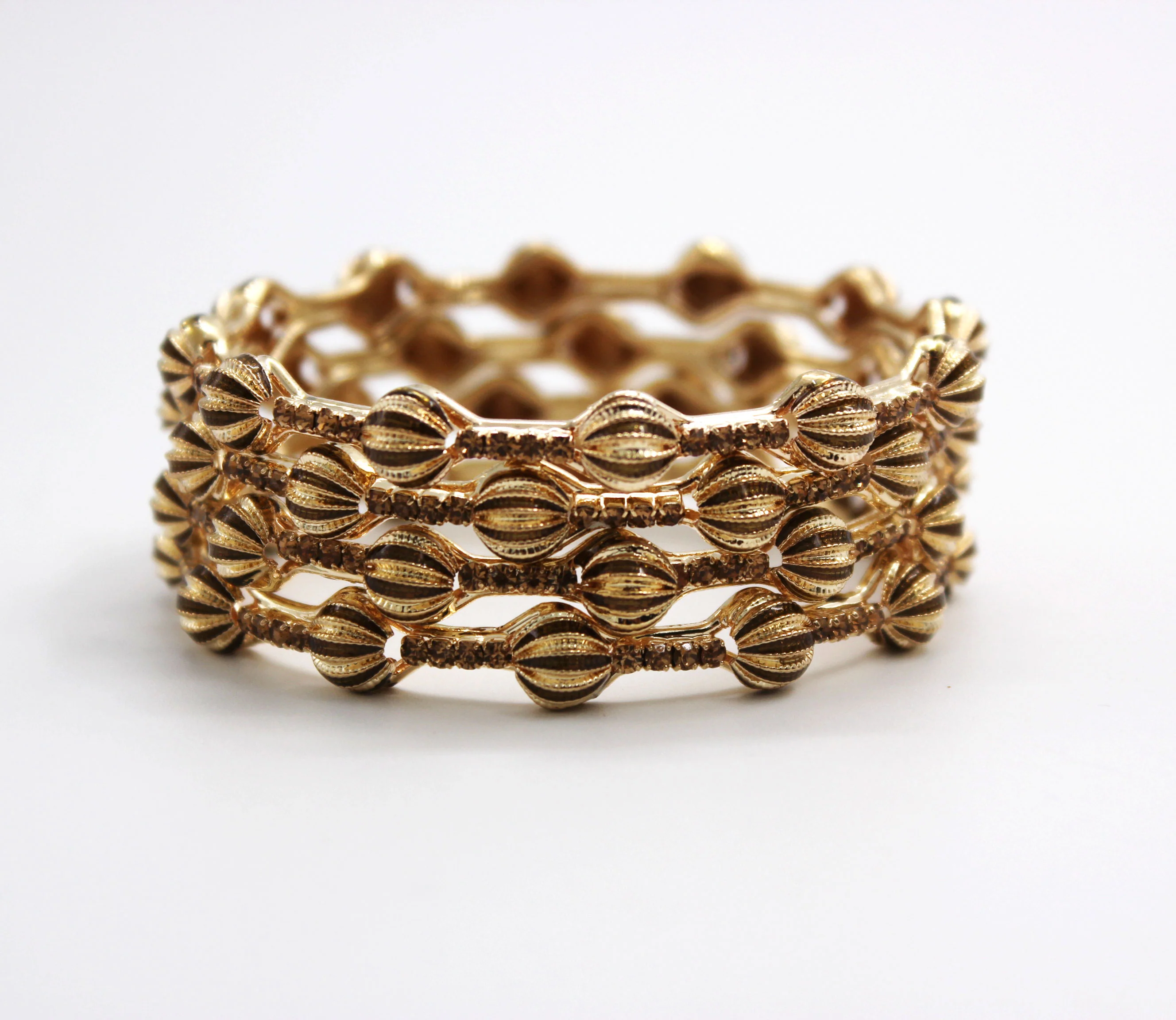 Beautiful Multi-Colored Meenakari Bracelets (4pcs) - Image 5