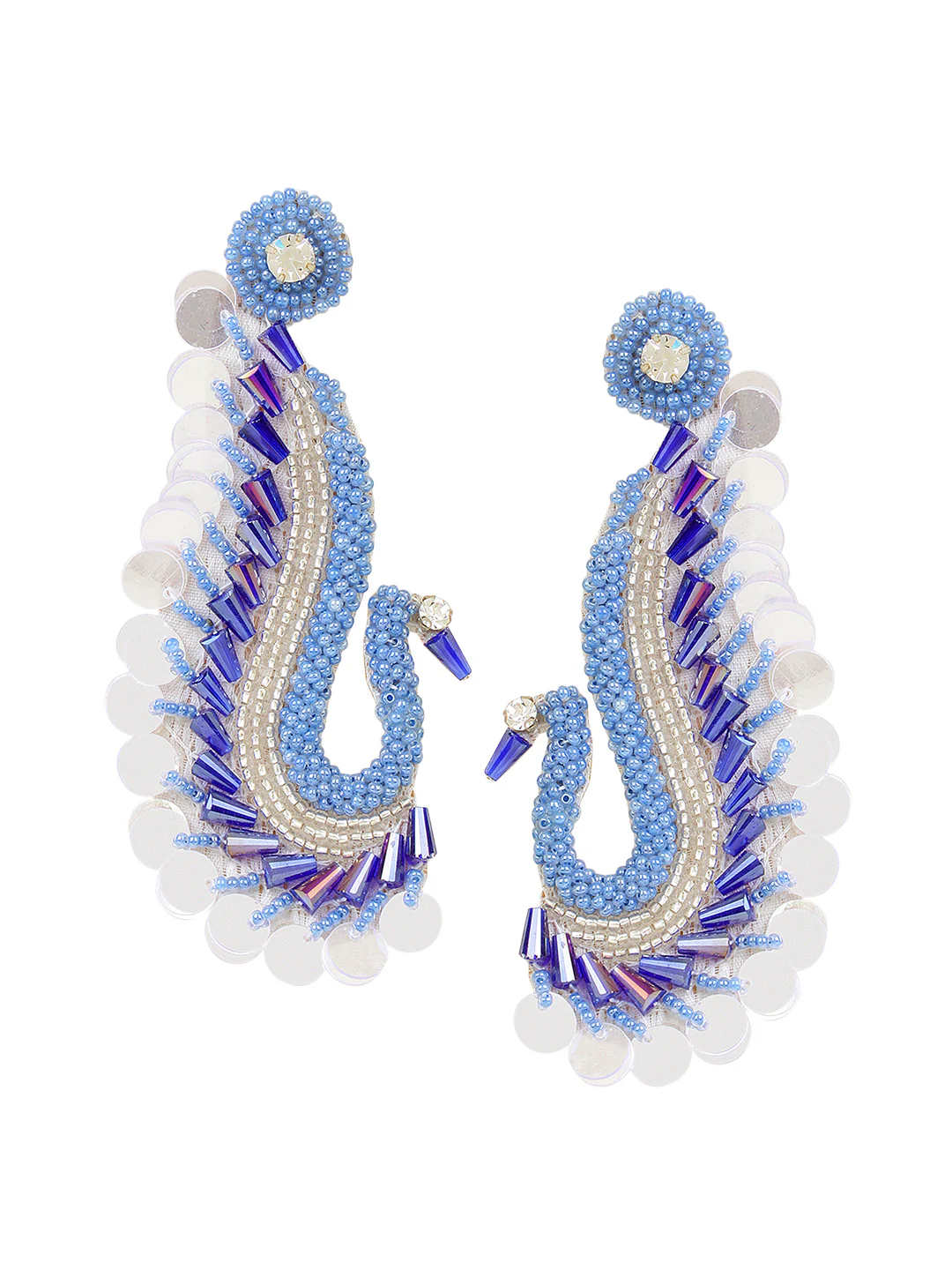 Beautiful Peacock Shaped Handmade Earring  by Leshya - Image 3