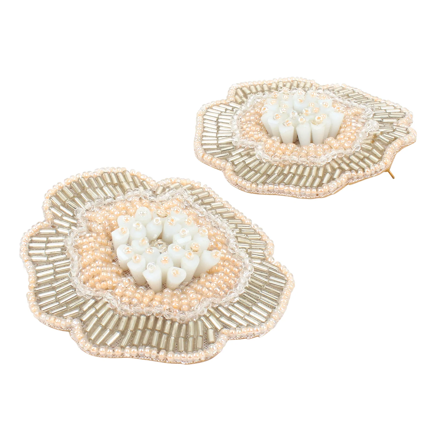 Beautiful Rose Shaped Handmade Earring  by Leshya - Image 5