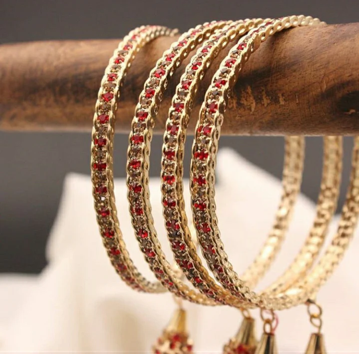 Beautiful Set of 4 Tassel Dangler Bracelets by Leshya - Image 3