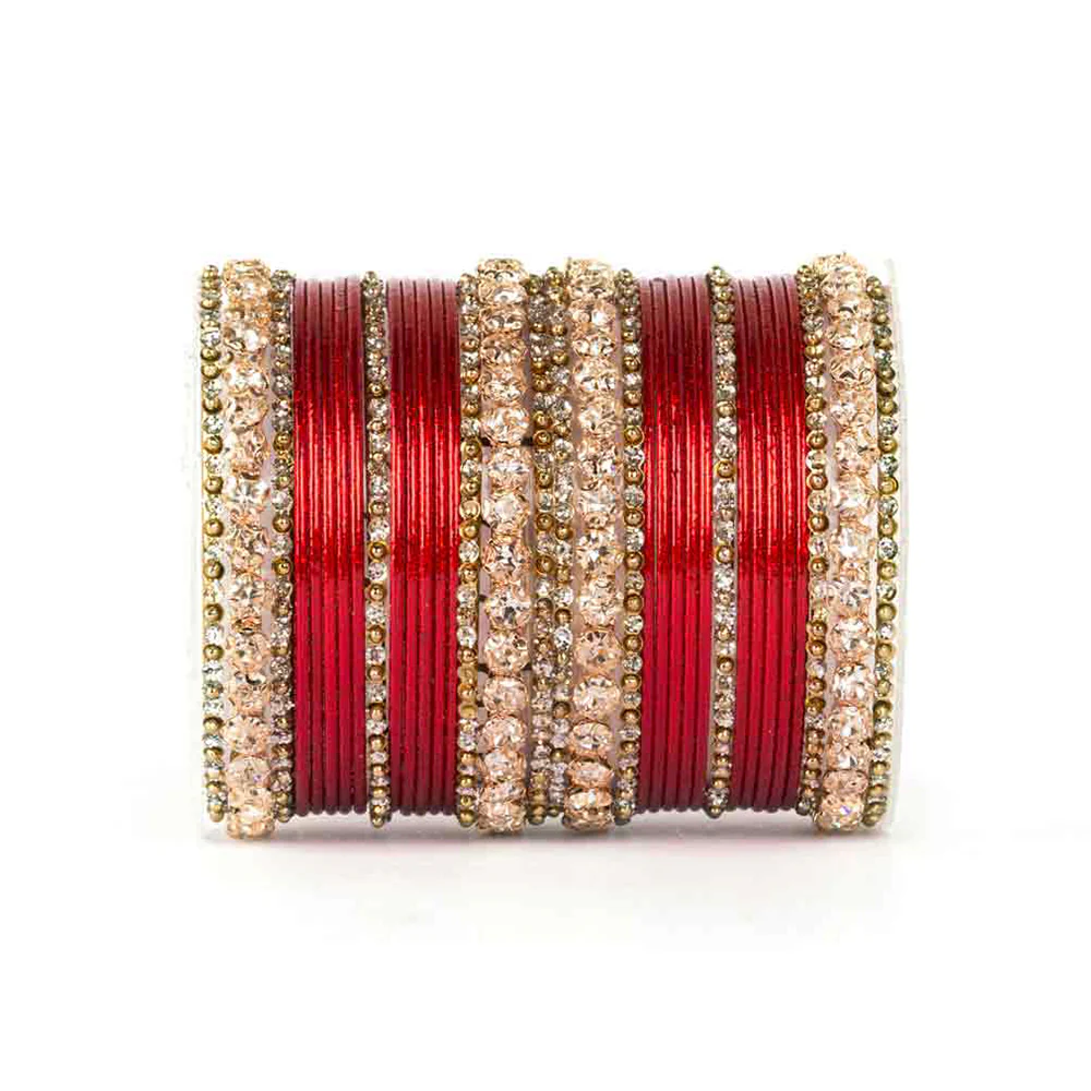 Beautiful Shimmering Brass Bangle Set - Image 10