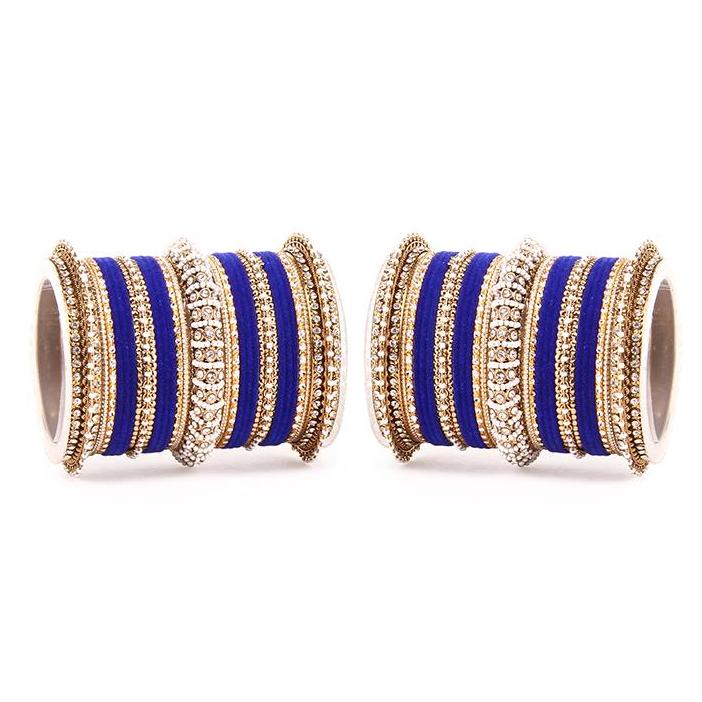 Set of 2 Beautiful Velvet Bangle And Pearl Bangle Set - Image 6