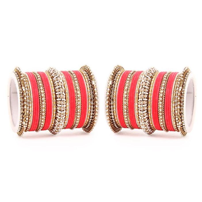 Set of 2 Beautiful Velvet Bangle And Pearl Bangle Set - Image 8